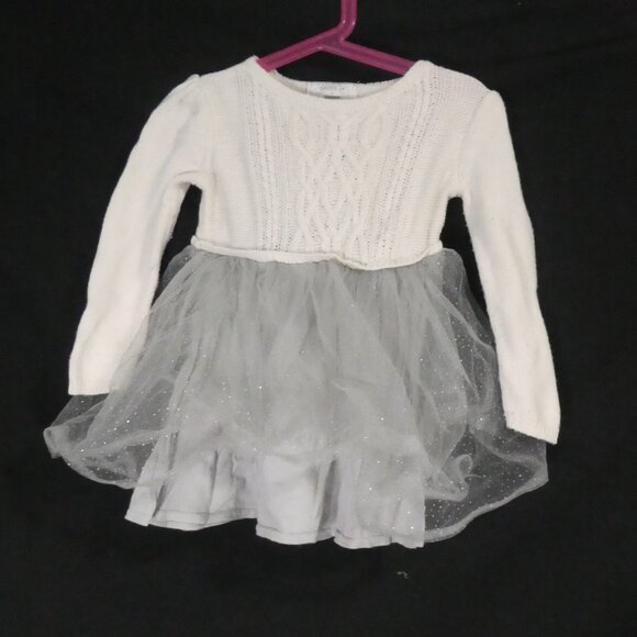 DRESSED UP By GYMBOREE | 2T | One Piece Knit Top Dress with Tulle Skirt - Picture 1 of 16